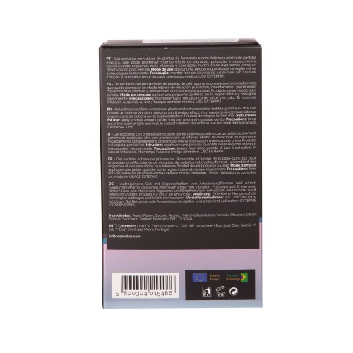 Жидкий интимный гель с эффектом вибрации Vibration! Bubble Gum - 15 мл.