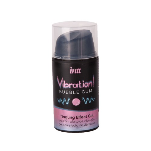 Жидкий интимный гель с эффектом вибрации Vibration! Bubble Gum - 15 мл.