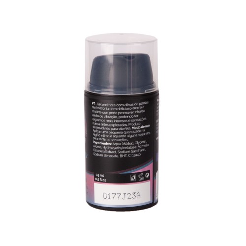 Жидкий интимный гель с эффектом вибрации Vibration! Bubble Gum - 15 мл.