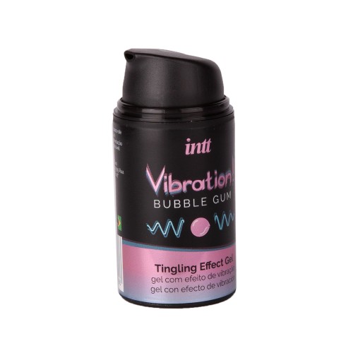 Жидкий интимный гель с эффектом вибрации Vibration! Bubble Gum - 15 мл.