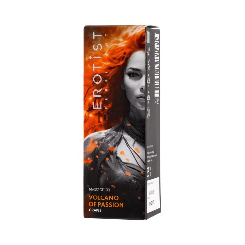 Гель с эффектом вибрации Volcano Of Passion со вкусом винограда - 25 мл.