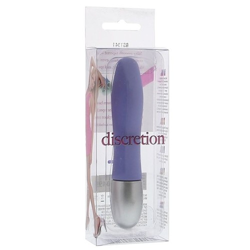 Сиреневый миниатюрный вибратор DISCRETION - 8 см.