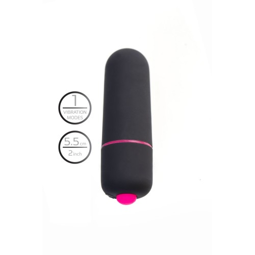 Черная вибропуля A-Toys Alli - 5,5 см.