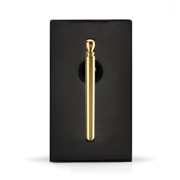 Золотистая подвеска-вибратор Genie Flirting Pen