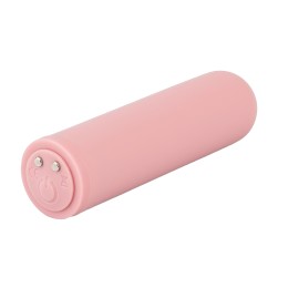 Нежно-розовая вибропуля Java - 7,8 см.