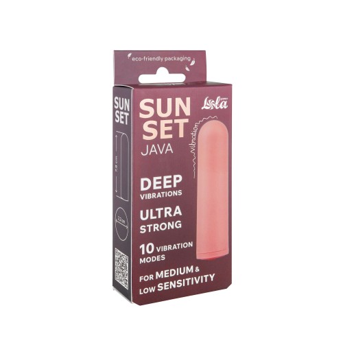 Нежно-розовая вибропуля Java - 7,8 см.