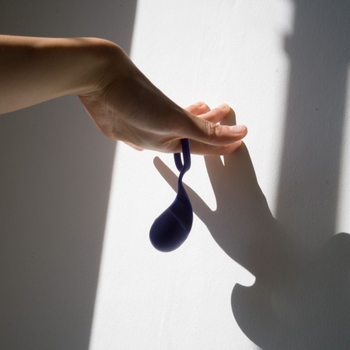 Синий вибростимулятор на пальцы Lunar