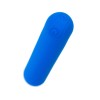 Синяя силиконовая перезаряжаемая вибропуля Nep - 8 см.