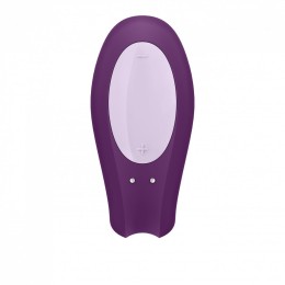 Фиолетовый вибратор для пар Double Joy с управлением через приложение