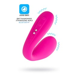 Ярко-розовый многофункциональный стимулятор для пар Dolce