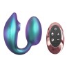 Бирюзовый вибратор для пар Wonderlover