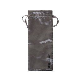 Черный безремневой страпон Silicone Bendable Strap-On - size S