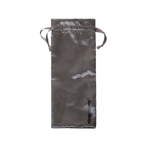 Черный безремневой страпон Silicone Bendable Strap-On - size S