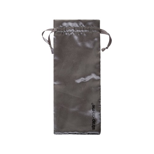 Черный безремневой страпон Silicone Bendable Strap-On - size M