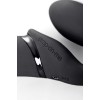 Черный безремневой вибрострапон Vibrating Bendable Strap-On - size L