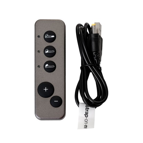 Черный безремневой вибрострапон Vibrating Bendable Strap-On - size L