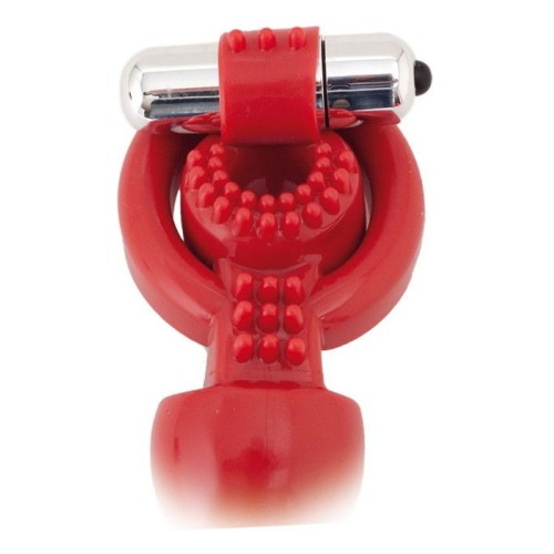 Красная вибронасадка Black&Red для двойного проникновения