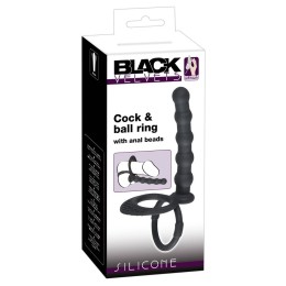 Насадка на пенис для двойного проникновения Cock & ball ring