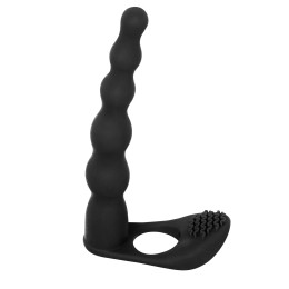 Черная вибронасадка для двойного проникновения Farnell - 17 см.