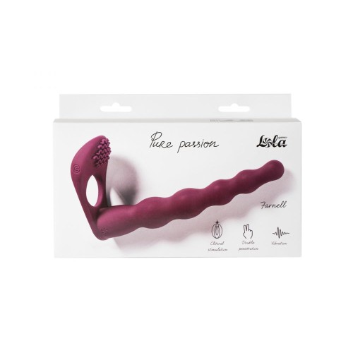 Бордовая вибронасадка для двойного проникновения Farnell - 17 см.