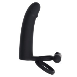 Черная вибронасадка для двойного проникновения Full Swing