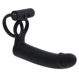 Черная вибронасадка для двойного проникновения Full Swing