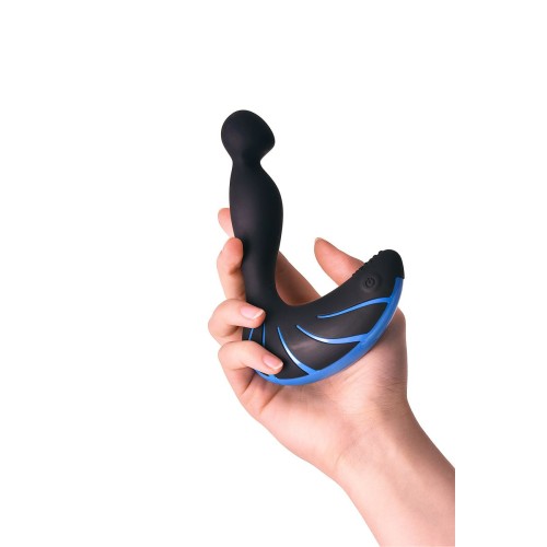 Чёрно-синий массажер простаты Erotist Third