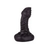 Чёрный плаг-массажёр для простаты - 7,2 см.