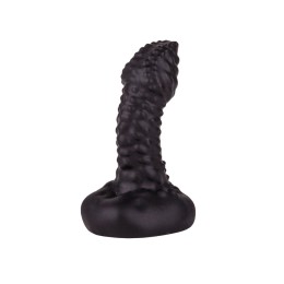 Чёрный плаг-массажёр для простаты - 7,2 см.