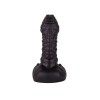 Чёрный плаг-массажёр для простаты - 7,2 см.