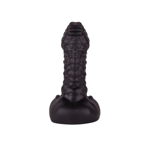 Чёрный плаг-массажёр для простаты - 7,2 см.