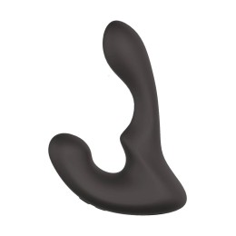 Чёрный массажер простаты с 2 моторами Booty Rocker