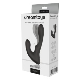 Чёрный массажер простаты с 2 моторами Booty Rocker