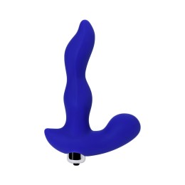 Синий силиконовый вибростимулятор простаты Stroman - 14,5 см.