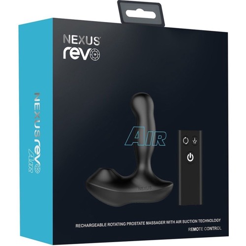 Черный вибратор-ротатор для стимуляции простаты Nexus Revo Air