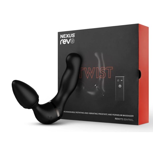 Черный гибридный вибромассажер Nexus Revo Twist