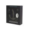 Черный вибромассажер простаты с эффектом фингеринга и пультом ДУ