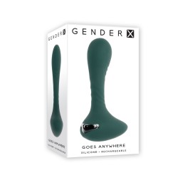 Изумрудный вибромассажёр простаты Goes Anywhere - 12,3 см.