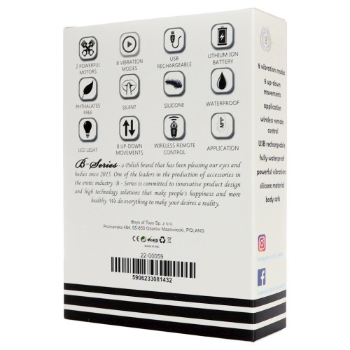 Черный L-образный вибромассажер простаты с пультом ДУ