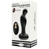 Черный массажер простаты с вибрацей и возвратно-поступательными движениями