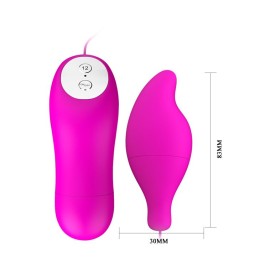 Лиловое виброяйцо Pleasure Shell в форме капли