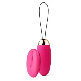 Сливово-розовое виброяйцо Elva с пультом ДУ