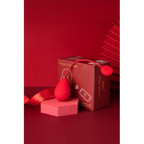 Красное виброяйцо Magic Motion Sundae