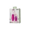 Розовое виброяйцо с пульсирующими шариками Circly
