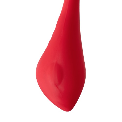 Красное силиконовое виброяйцо Vulse