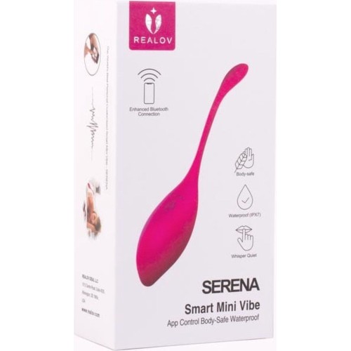 Красный многофункциональный вибромассажер Realov Serena Smart Mini Vibe