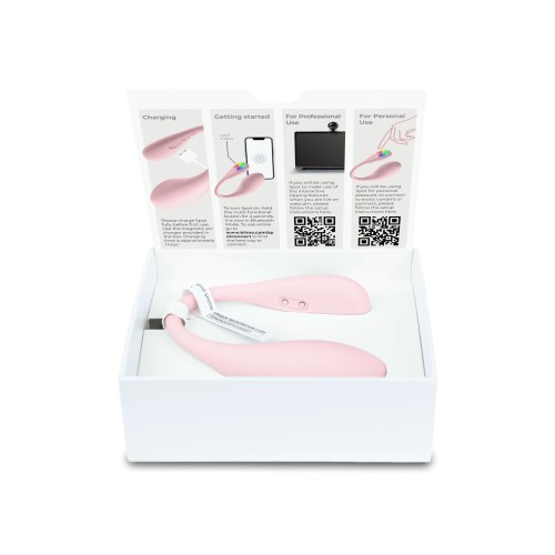 Розовое интерактивное виброяйцо Spot