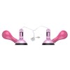 Розовые присоски-вибромассажеры для сосков