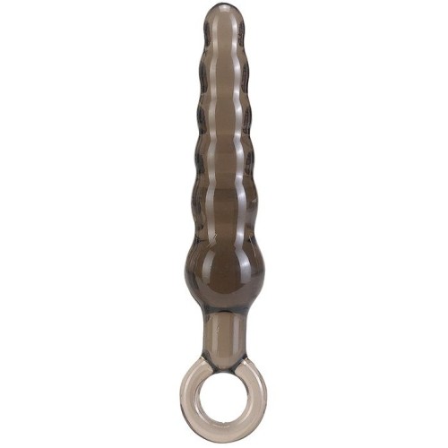 Дымчатая фигурная анальная ёлочка ANAL STICK - 14 см.