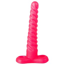 Спиралевидный гелевый плаг розового цвета - 15 см.